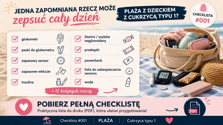co zabrać na plażę dla dziecka z cukrzycą typu 1